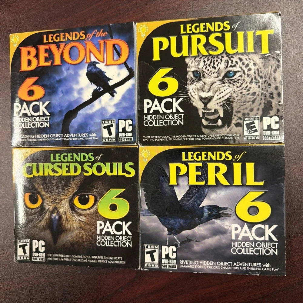 Legends of Cursed Souls Beyond Pursuit Peril 36-Pack Hidden Objects PC DVD ROM